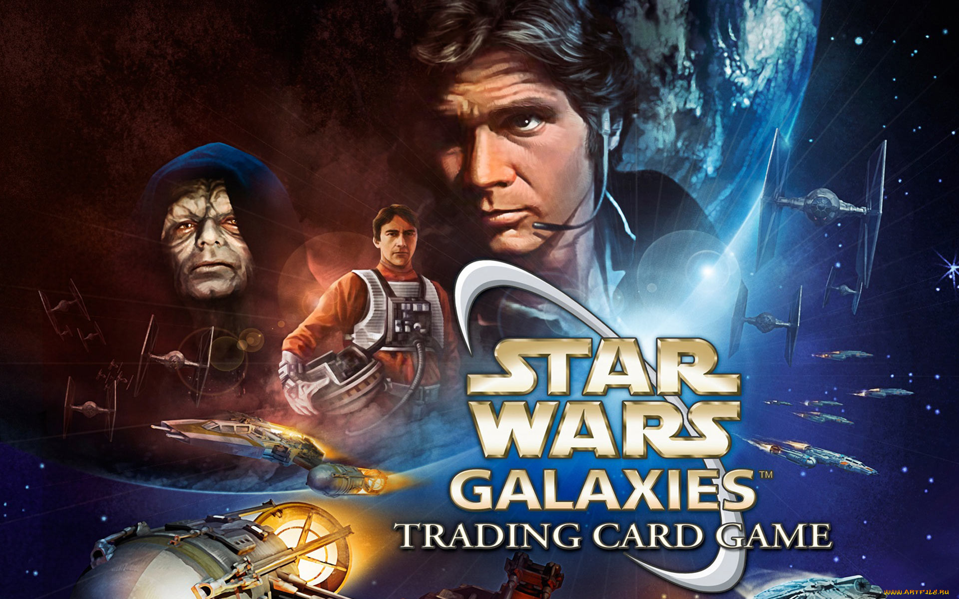 Обои Звездные войны Видео Игры Star Wars Galaxies - Trading Card Game:  Squadrons Over Corellia, обои для рабочего стола, фотографии звездные, войны,  видео, игры, star, wars, galaxies, trading, card, game, squadrons, over,